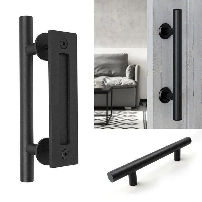 12inch Barn Door Handle Sliding Flush Pull Wood Door Gate Hardware Stainless Steel