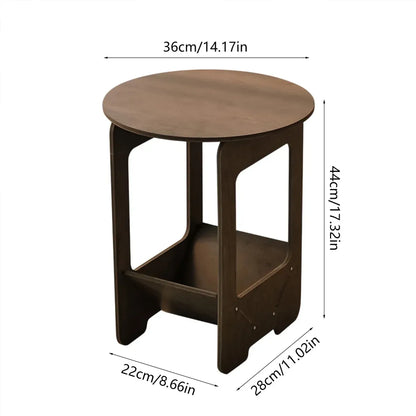 Double Layer Bedside Storage Table for Bedroom Living Room Nightstand Organizer