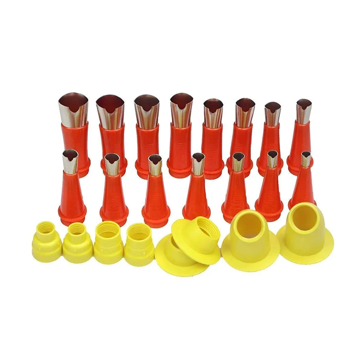 23pcs V Type Stainless Steel Rubber Nozzle Anti Air Drum Glue Nozzle Tool Kit