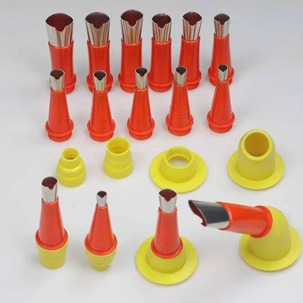 23pcs V Type Stainless Steel Rubber Nozzle Anti Air Drum Glue Nozzle Tool Kit