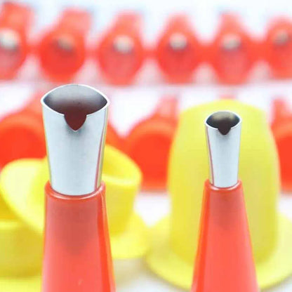 23pcs V Type Stainless Steel Rubber Nozzle Anti Air Drum Glue Nozzle Tool Kit