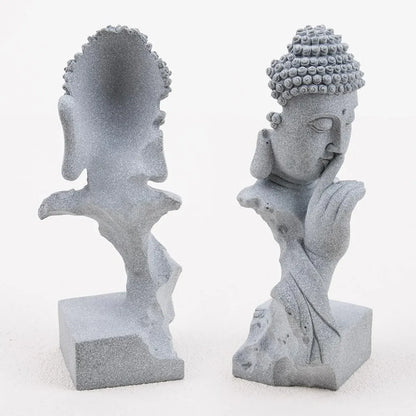 Chinese Garden Buddha Ornament Fish Tank Decoration Resin Statue Landscaping