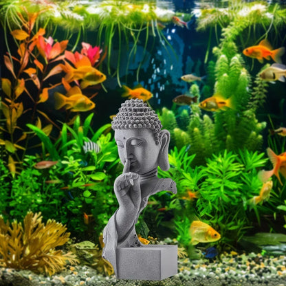 Chinese Garden Buddha Ornament Fish Tank Decoration Resin Statue Landscaping