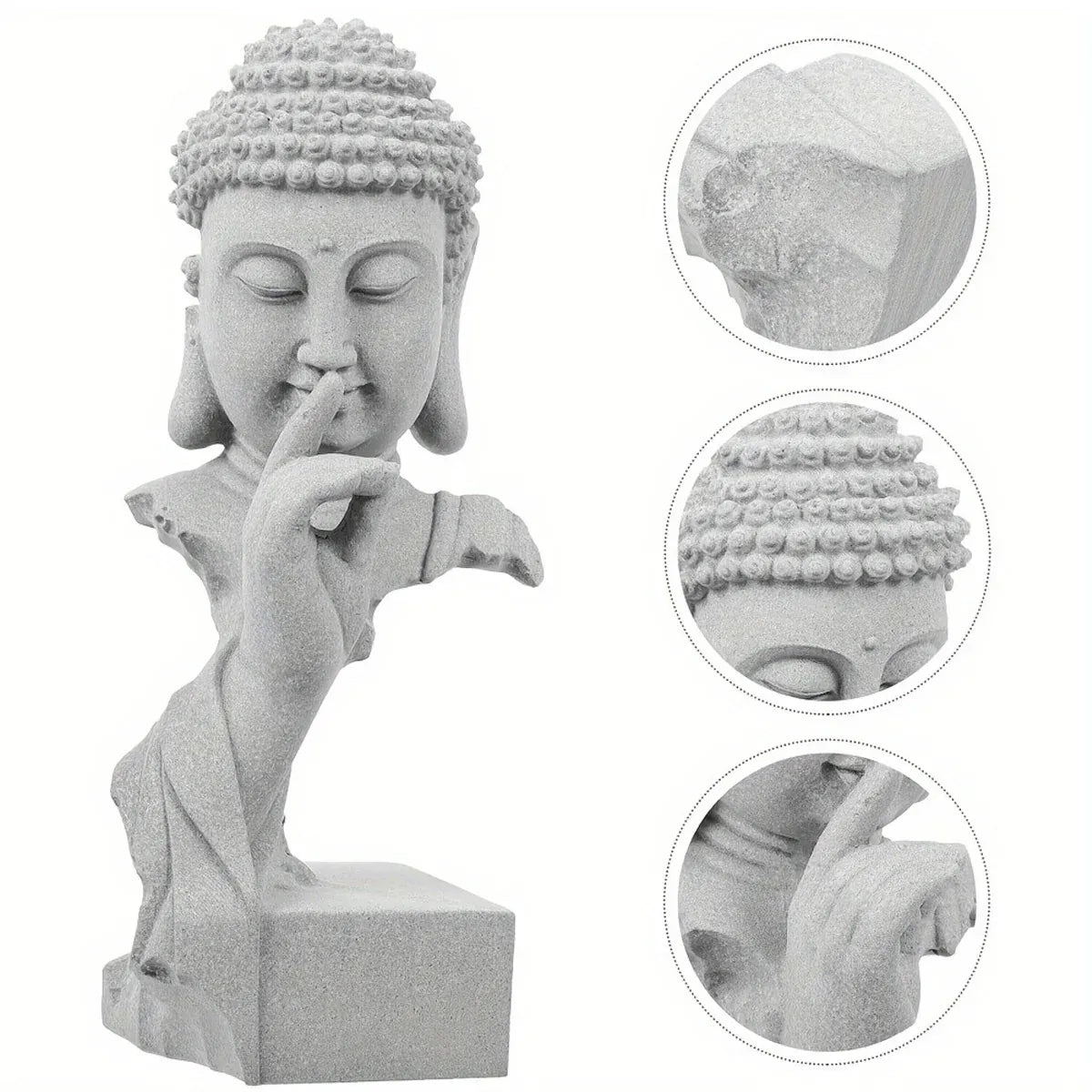 Chinese Garden Buddha Ornament Fish Tank Decoration Resin Statue Landscaping
