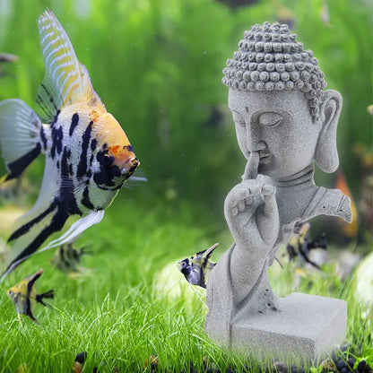 Chinese Garden Buddha Ornament Fish Tank Decoration Resin Statue Landscaping