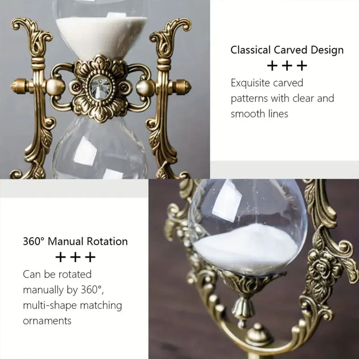 European Style Hourglass Timer Decoration Birthday Gift Home Decor Sand Timer