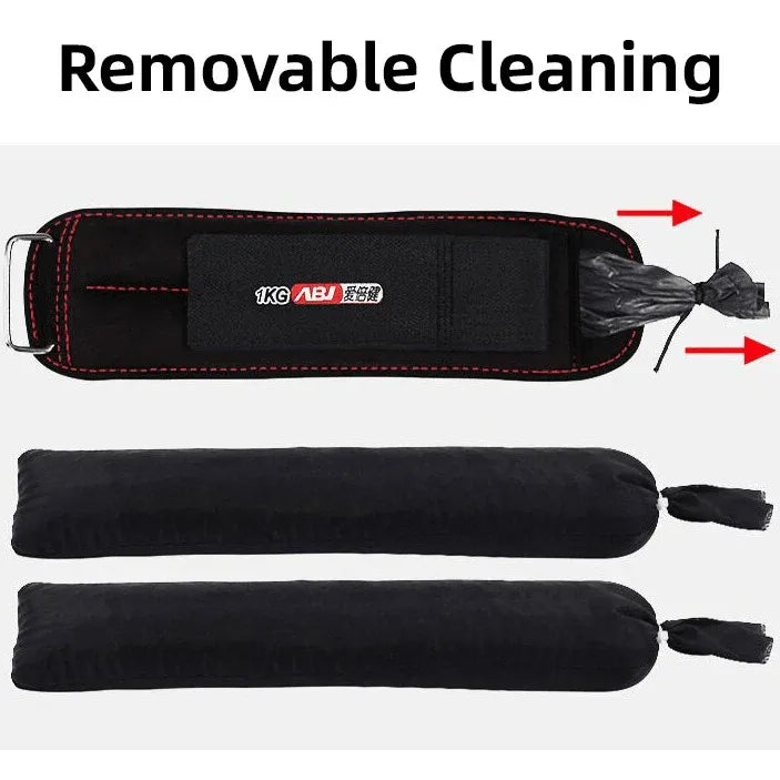 Adjustable Sandbag Gaiter Weight Training Gear for Running and Sports Fitness - Pair of Sandbags (2 x 3kg)