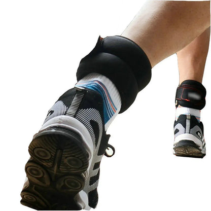 Adjustable Sandbag Gaiter Weight Training Gear for Running and Sports Fitness - Pair of Sandbags (2 x 3kg)