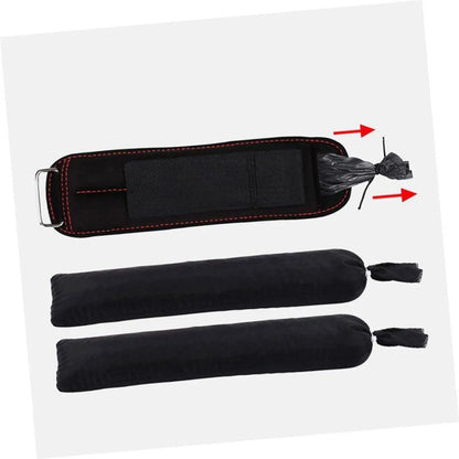 Adjustable Sandbag Gaiter Weight Training Gear for Running and Sports Fitness - Pair of Sandbags (2 x 3kg)