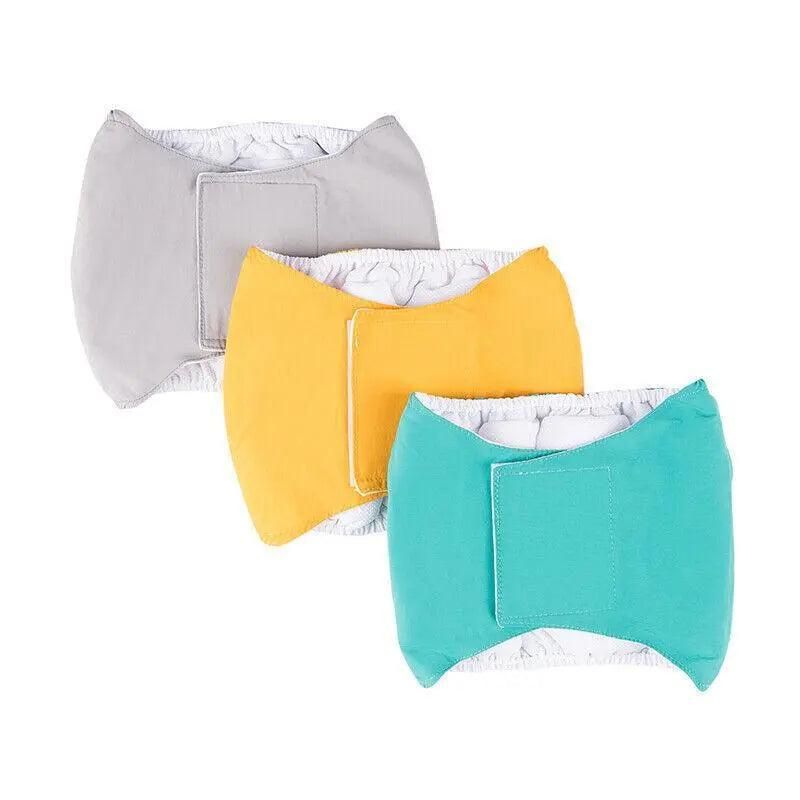 XL Male Dog Puppy Nappy Diaper Belly Wrap Band Sanitary Pants Underpants - Green