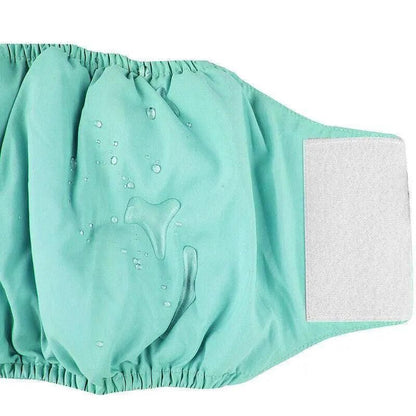 XL Male Dog Puppy Nappy Diaper Belly Wrap Band Sanitary Pants Underpants - Green