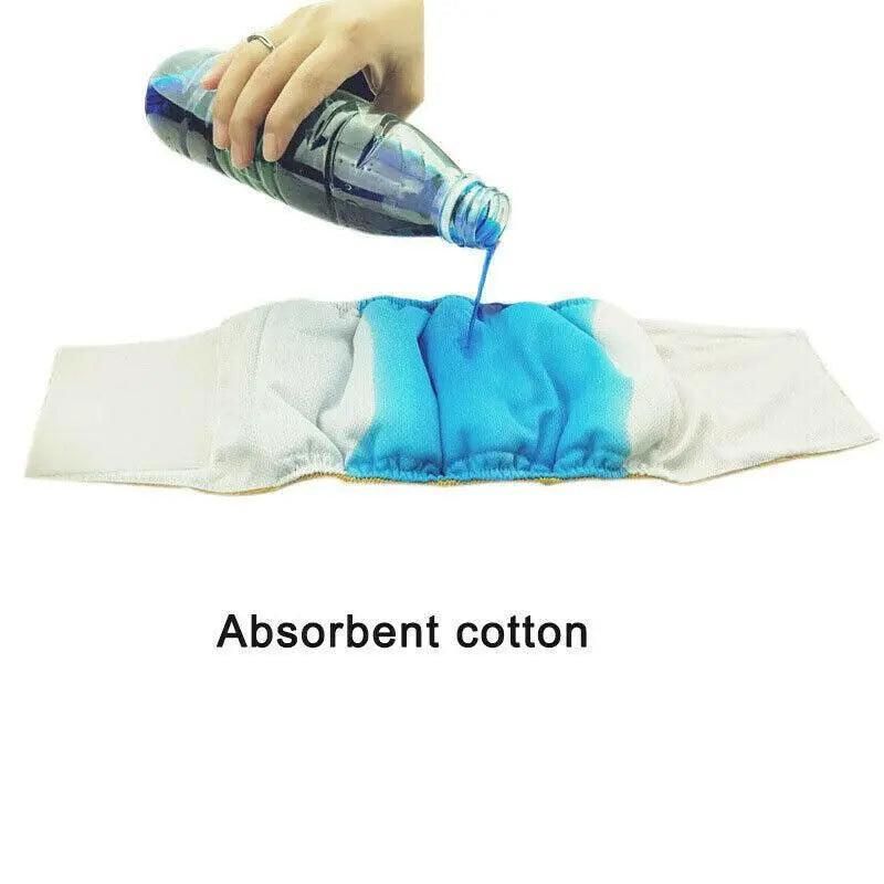 XL Male Dog Puppy Nappy Diaper Belly Wrap Band Sanitary Pants Underpants - Yellow