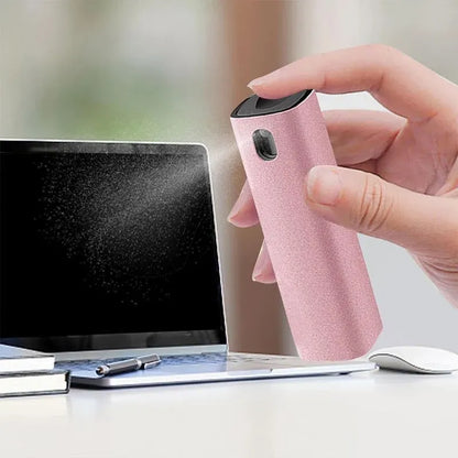 Phone Screen Cleaner Spray Fragrance Computer Screen Dust Removal Tool - Pink-with shell