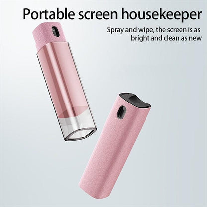 Phone Screen Cleaner Spray Fragrance Computer Screen Dust Removal Tool - Pink-with shell