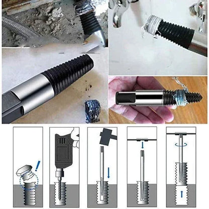 6 Piece Screw Extractor Set Broken Bolt Remover Kit for Damaged Screws