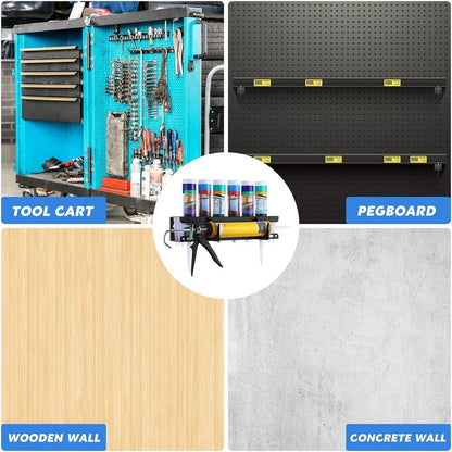 Sealant Loading Tool Holder Durable Space-Saving Storage Rack for Caulk Tubes