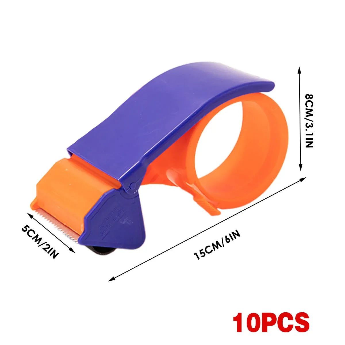 10pcs Tape Cutter Handheld Sealing Device 5cm Baler for Packing and Packaging