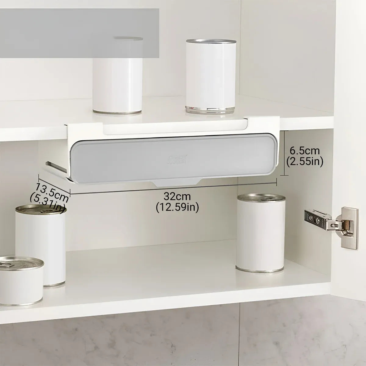 Wall Mounted Spice Container Rack Adjustable Seasoning Storage Box Set Use