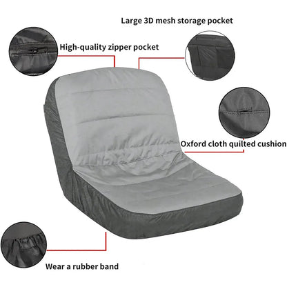 Universal Lawn Mower Tractor Seat Cover Padded Comfort Pad Protector Waterproof