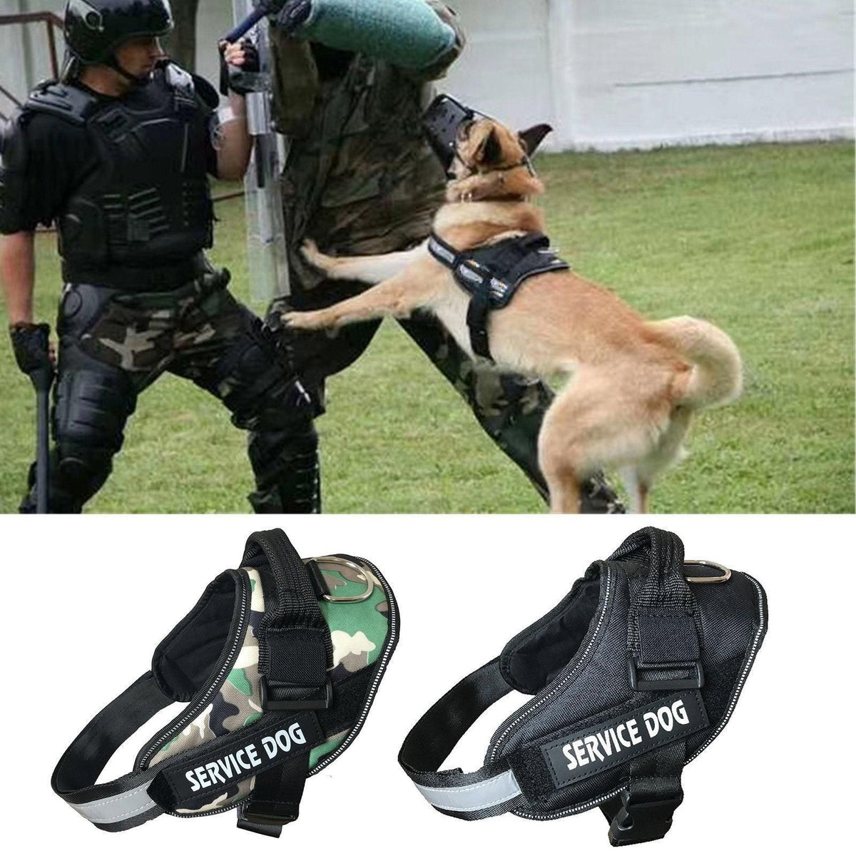 Adjustable Dog Vest Harness for Small Medium Dogs Comfortable No Pull Design - Black-XL