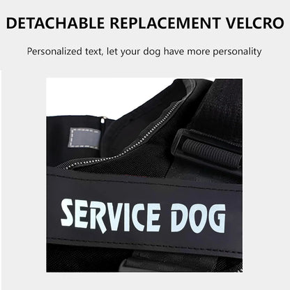 Adjustable Dog Vest Harness for Small Medium Dogs Comfortable No Pull Design - Black-XL