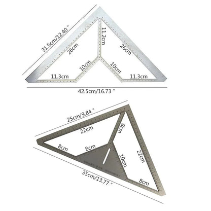 Industrial Floor Drain Positioning Ruler Multi-pattern Measuring Tool Accessory - 30x30cm