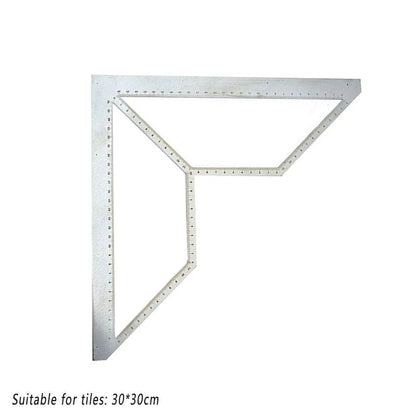 Industrial Floor Drain Positioning Ruler Multi-pattern Measuring Tool Accessory - 30x30cm