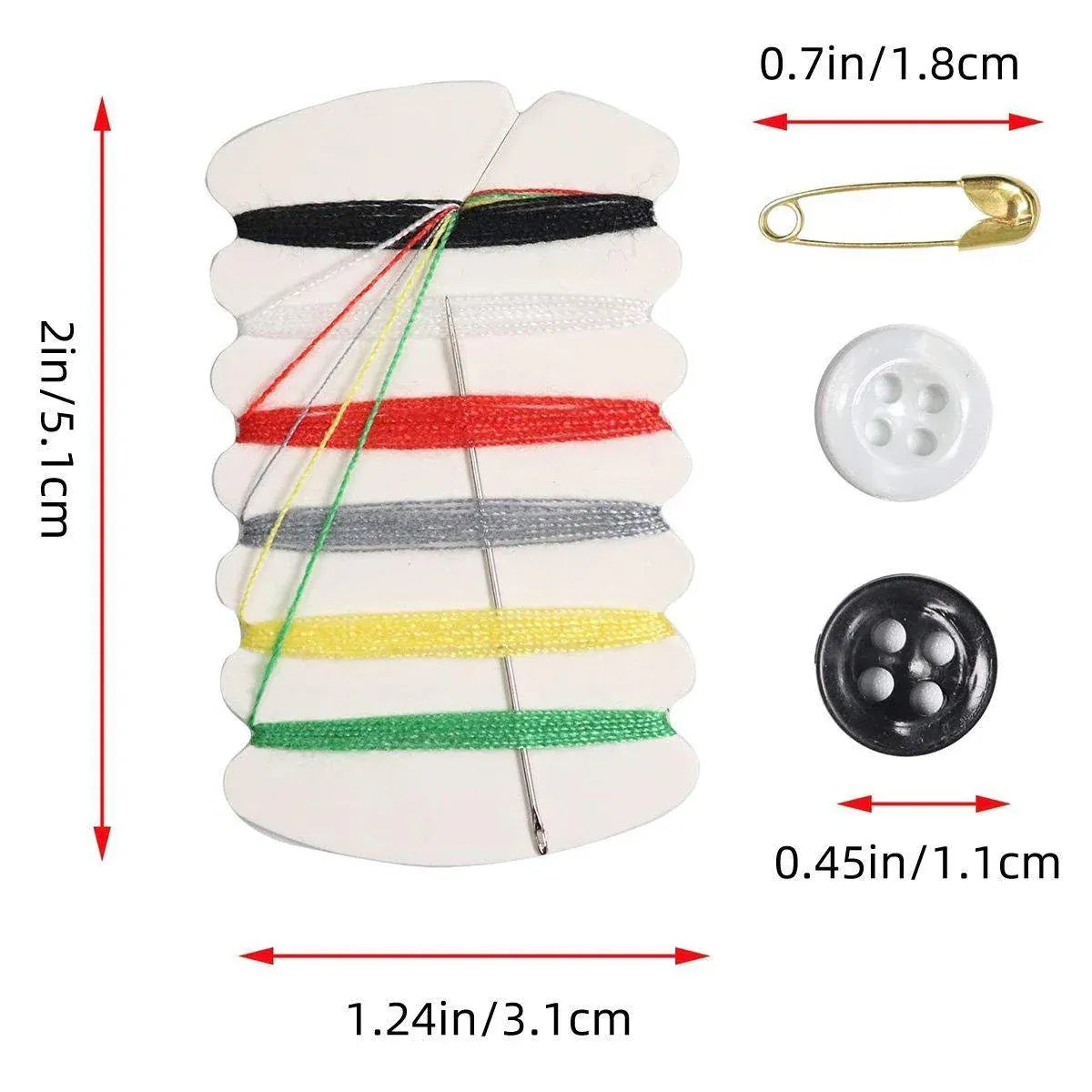 50pcs Hotel Sewing Kit Travel Emergency Sewing Set for Guesthouse and Hotel Room - B