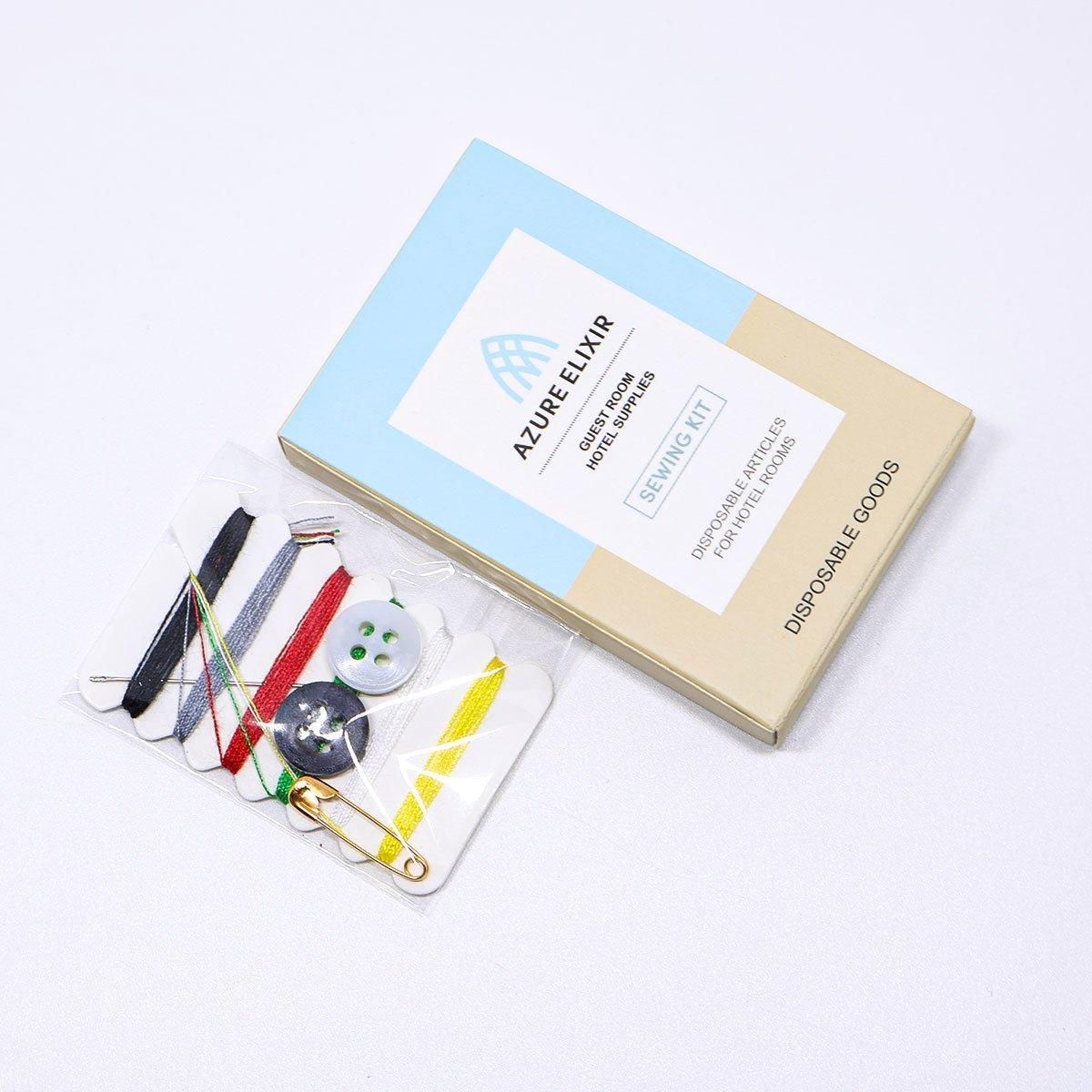 50pcs Hotel Sewing Kit Travel Emergency Sewing Set for Guesthouse and Hotel Room - A