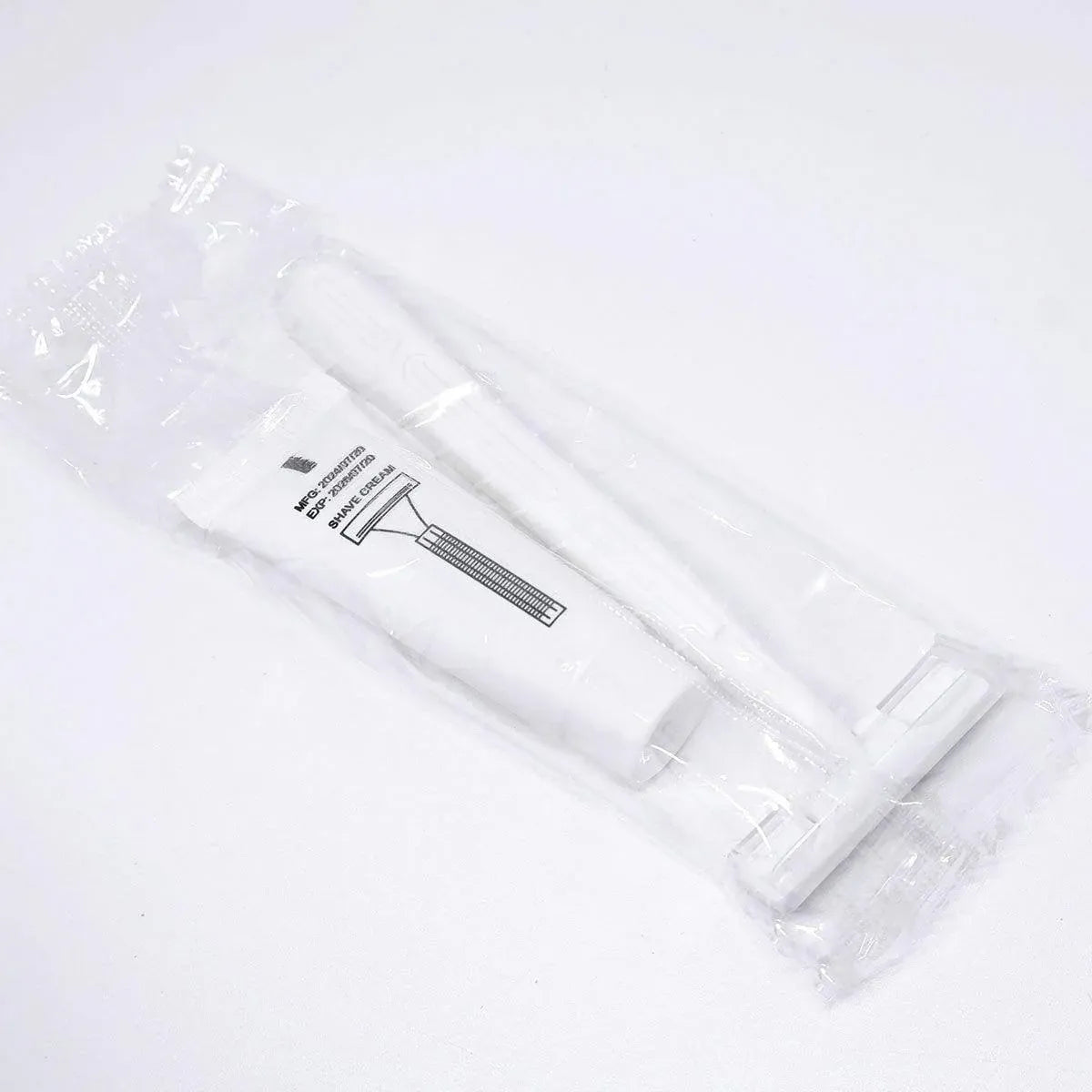 50pcs Hotel Razor and Shaving Cream Set for Guesthouse Bathroom Travel Use - Small