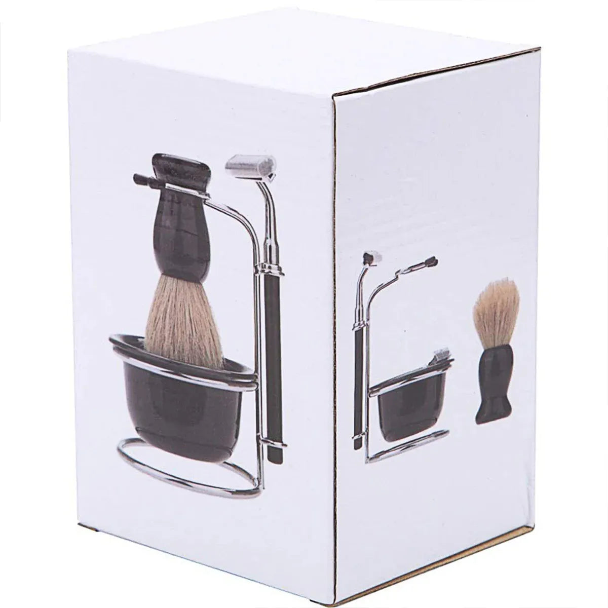 5PCS Shaving Kit Set Manual Razor Brush Stand Bowl Set for Men