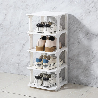 4/5Tier Shoe Rack Organizer Shelf Space Saving Storage Stand For Entryway Home - 4-Tier