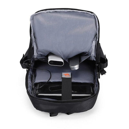 Mens Backpack Large Capacity Waterproof Schoolbag Laptop Work Travel Bag - Red