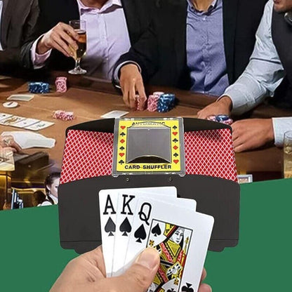 2 Deck Automatic Card Shuffler for Poker Casino Home Game Use