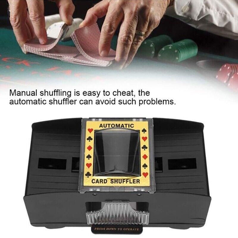 2 Deck Automatic Card Shuffler for Poker Casino Home Game Use