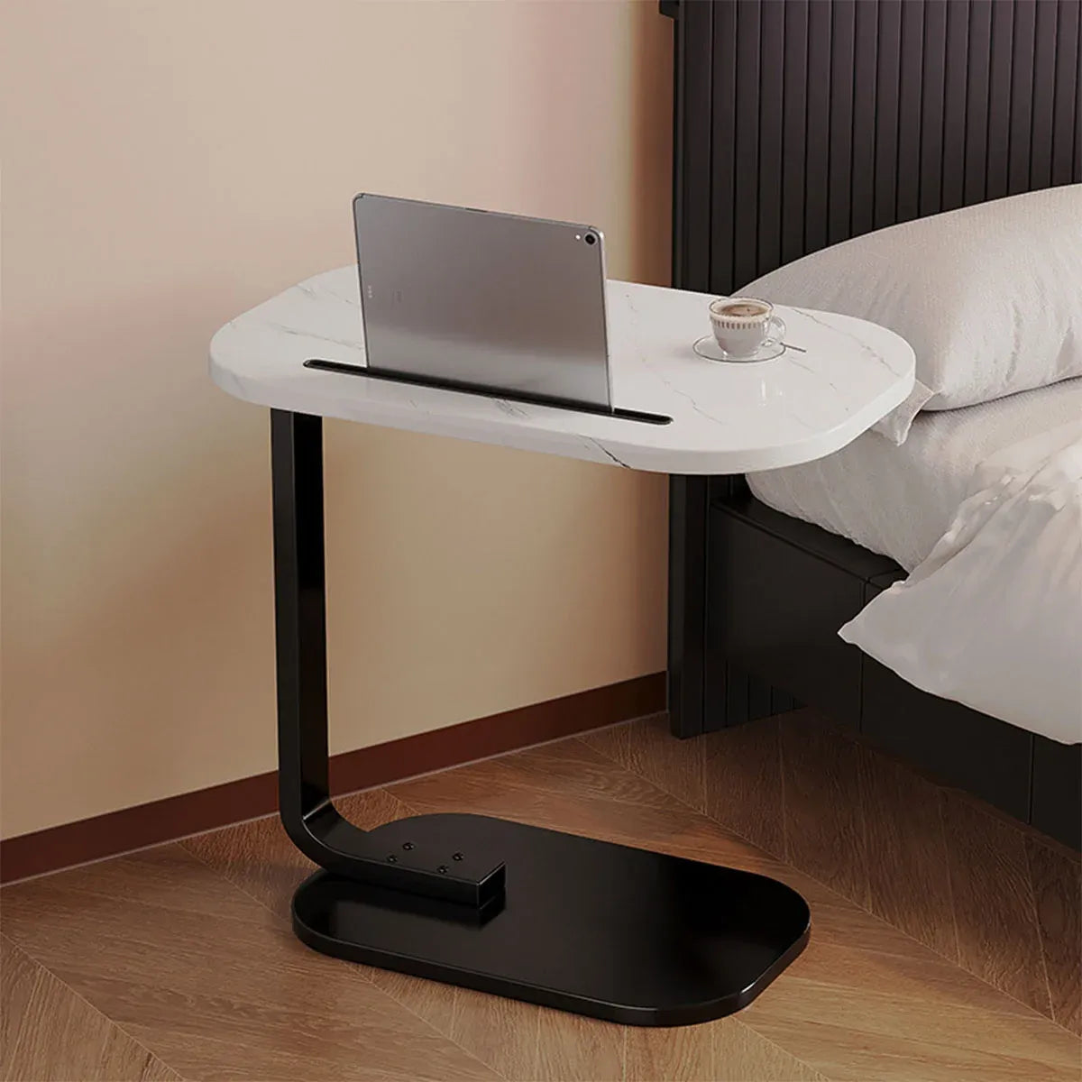 Mini Side Table Wooden Board Movable Lightweight Small Desk Compact Home Office
