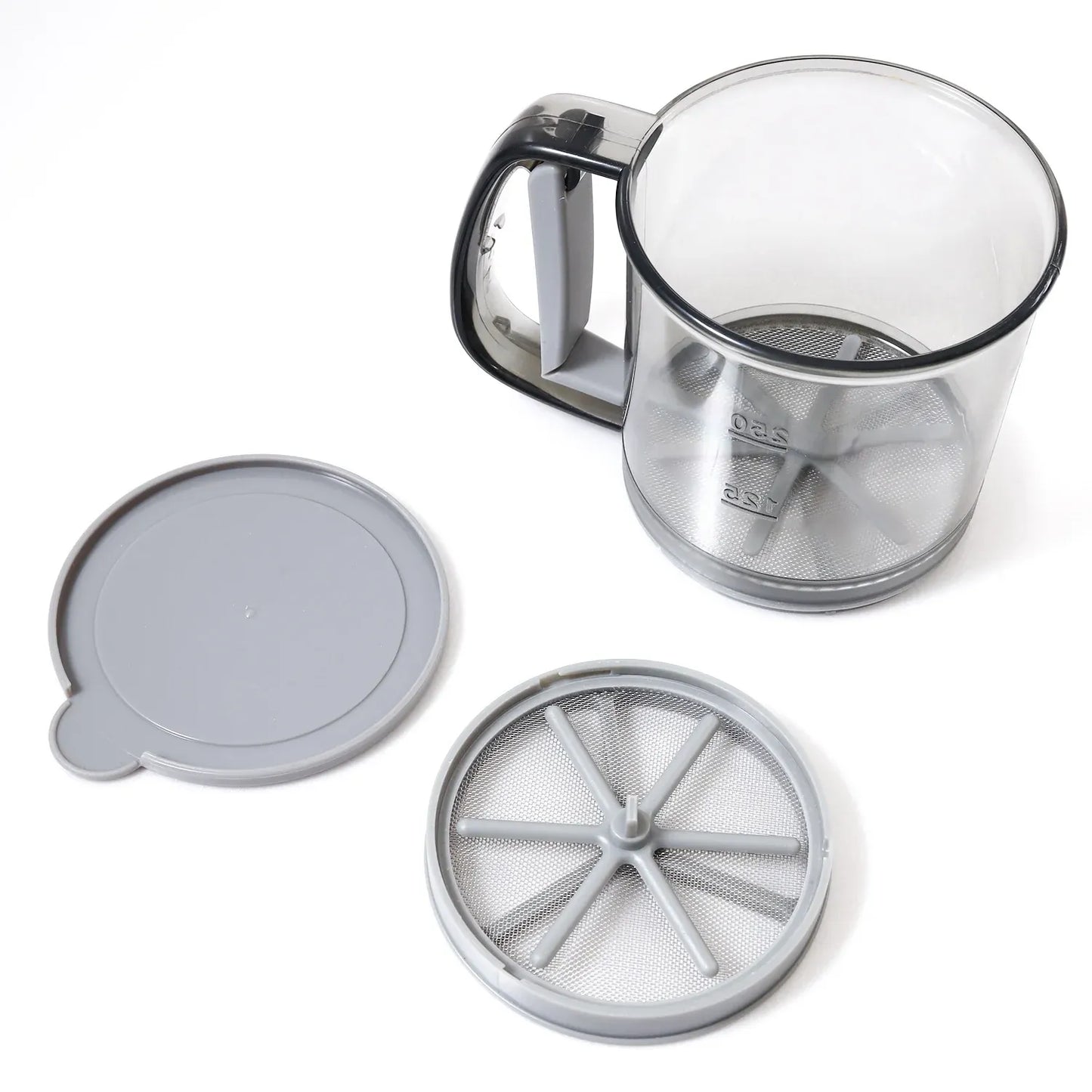 Semi Automatic Handheld Flour Sieve Fine Mesh Food Grade Baking Sifter