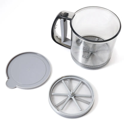 Semi Automatic Handheld Flour Sieve Fine Mesh Food Grade Baking Sifter