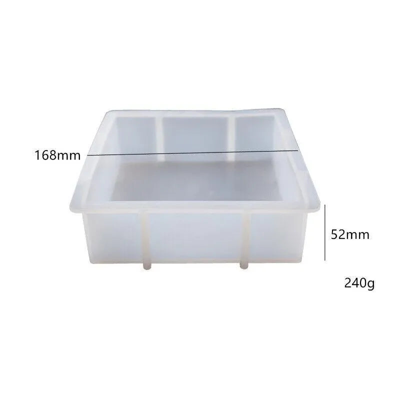 New Large Crystal Epoxy Resin Mold Geometry Cube Specimen Love Heart Round Mould - Heart
