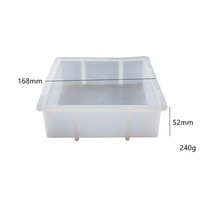 New Large Crystal Epoxy Resin Mold Geometry Cube Specimen Love Heart Round Mould - Heart