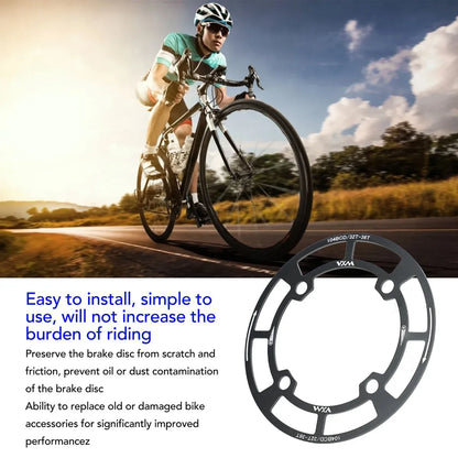 Round Bicycle Gear Disc Cover Single Speed Wheel Protection Shield for Bike Use
