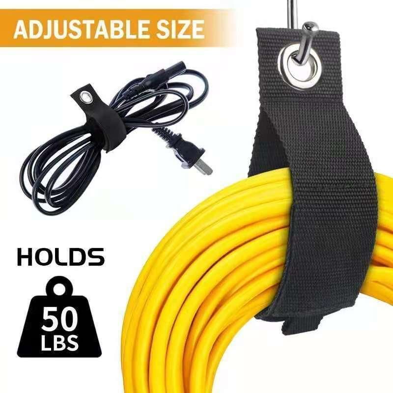 3X Organizer Cord Holder Heavy Duty Cable Storage Straps Extension 6 Sizes - 38*260mm