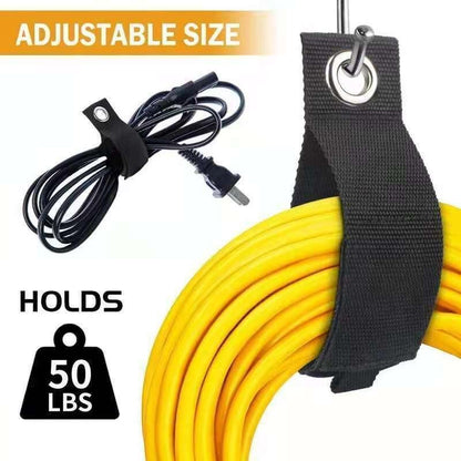 3X Organizer Cord Holder Heavy Duty Cable Storage Straps Extension 6 Sizes - 38*260mm