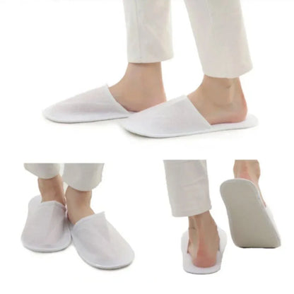 20 Pairs Disposable Hotel Slippers Star Design Homestay Towel Thickened NonSlip