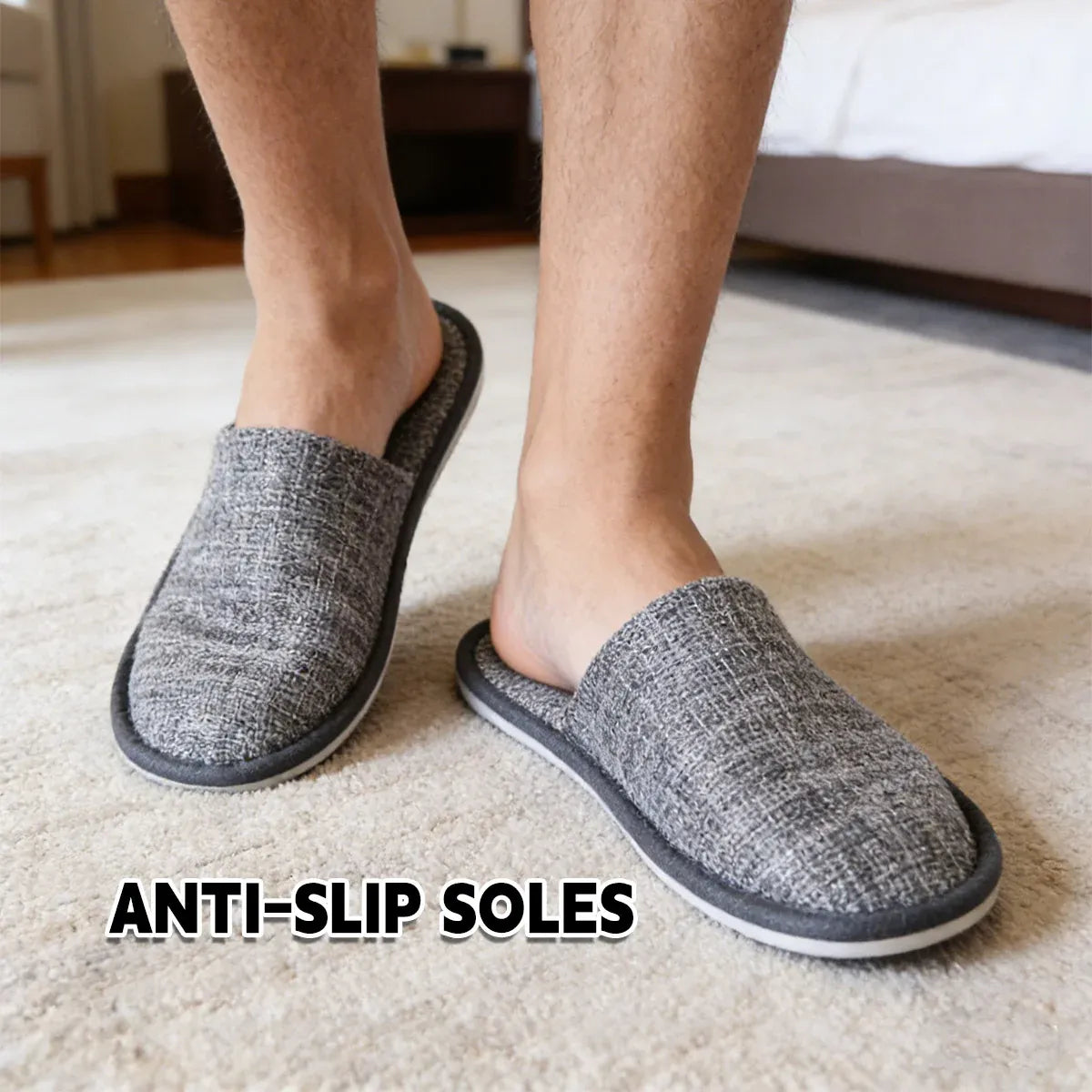20 Pairs Disposable Portable Slippers Comfortable Anti-Slip Hotel Travel Backup