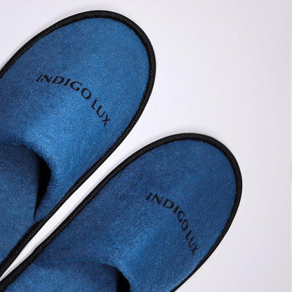 30 Pairs Hotel Guesthouse Hospitality Slippers for Household Comfort and Use - Blue