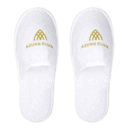 30 Pairs Hotel Guesthouse Hospitality Slippers for Household Comfort and Use - White