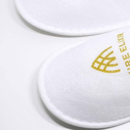30 Pairs Hotel Guesthouse Hospitality Slippers for Household Comfort and Use - White