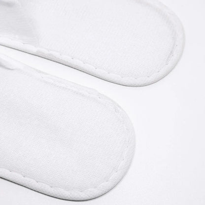 30 Pairs Hotel Guesthouse Hospitality Slippers for Household Comfort and Use - White