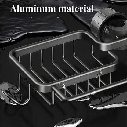Multifunctional Faucet Shelf Kitchen Storage Sink Draining Basket Household Rack - Black